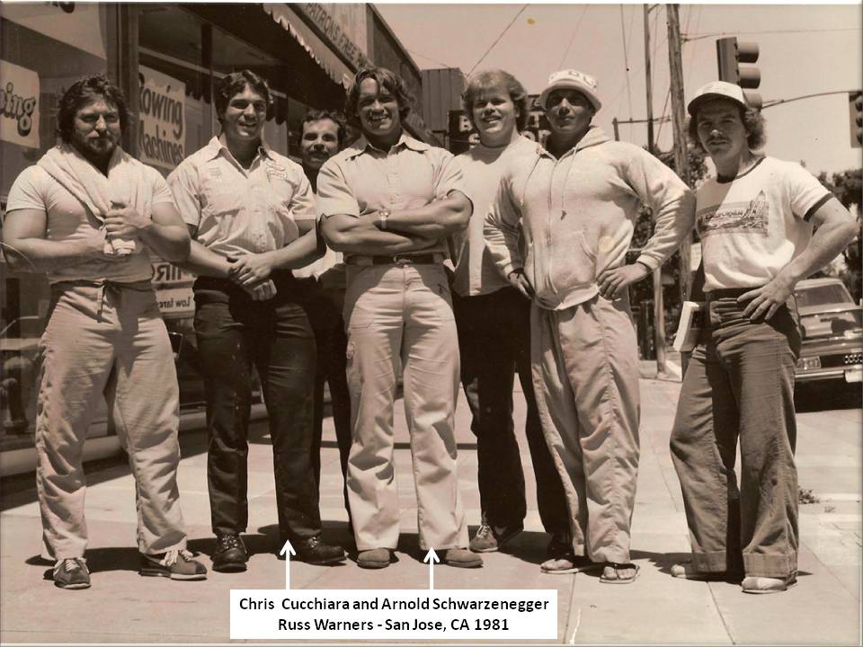 1981-with Arnold. One year after starting my bodybuilding workouts